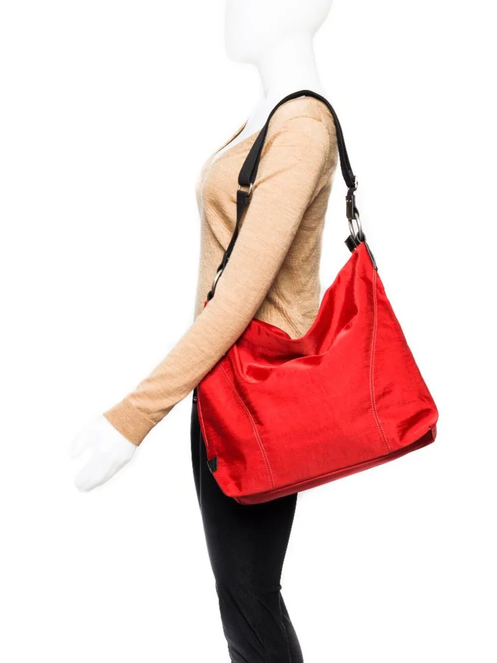 Ellington Mia Nylon Twill Hobo, Red, NWOT